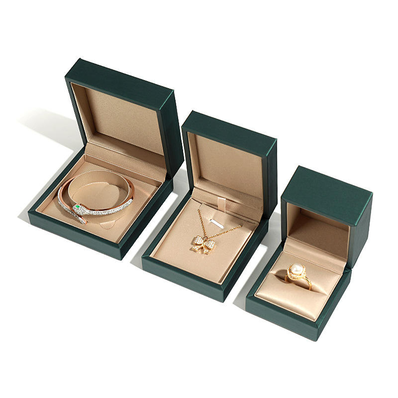 SSeeSY OEM ODM Luxury PU Leather Custom Earring Bracelet Necklace Ring Jewelry Set Gift Box Packaging & Display